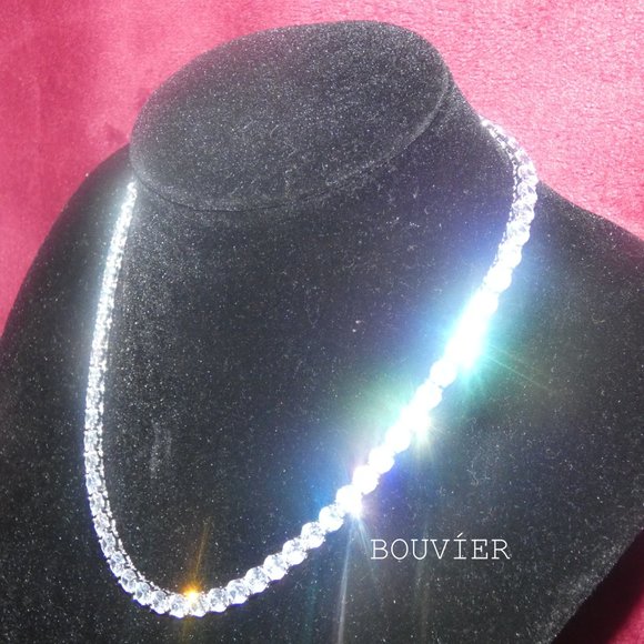 White Gold Diamond 4mm Tennis Chain - Picture 2 of 3
